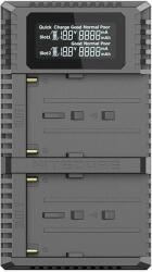 NITECORE Incarcator dual Nitecore USN3 PRO pentru acumulatori Sony tip NP-FM500H, NP-F730, NP-F750, NP-F770, NP-F970, NP-F550