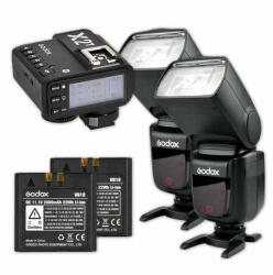 Godox Kit Blit Godox Speedlite V860II Duo pentru Canon cu declansator X2