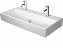 Duravit Vero Air - Lavoar dublu pentru mobilier, 100x47 cm, fără preaplin, cu orificii pentru baterii, WonderGliss, alb 23501000721 (23501000721)
