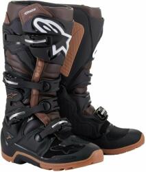 Alpinestars Tech 7 Enduro Boots Black/Dark Brown 40, 5 Cizme de motocicletă (2012114-1089-7)