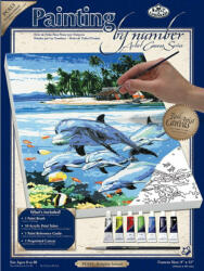 Royal & Langnickel Pictură pe numere Delfinii (PCS13) Carte de colorat