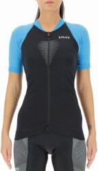 UYN Granfondo OW Biking Lady Shirt Short Sleeve Jersey Blackboard/Danube Blue XL (O101972-B788-XL)