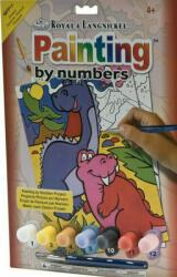 Royal & Langnickel Pictură pe numere Dinozaurii (MFP11) Carte de colorat
