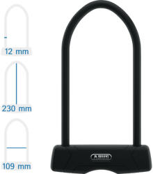 ABUS Granit 460/150HB230 + USH460 kerékpár U lakat (10011253-01)