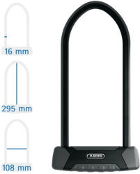 ABUS Granit X-Plus 540/160HB300 + USH540 kerékpár - motor U lakat (10011188-01)