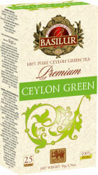 BASILUR premium green zöld tea 25 filter 50 g - babamamakozpont