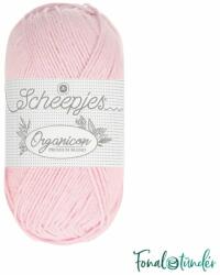 Scheepjes Organicon 206 Soft Blossom - halványrószaszín biopamut