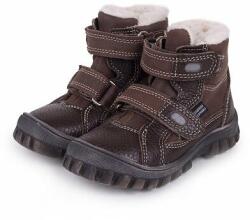 Vlnka Pantofi de iarnă cu lână de oaie pentru copii "Bobo" - maro mărimi copii 23 (15-00801-23)