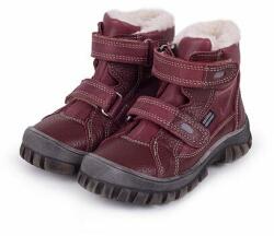 Vlnka Pantofi de iarnă cu lână de oaie pentru copii "Bobo" - roșie mărimi copii 22 (15-00800-22)
