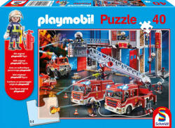 Schmidt Playmobil, Firebrigade, 40 db (56380) Feuerwehr, 40 db (56380) (CGC19742-182)