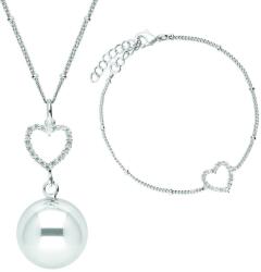 Bola Комплект Медальон за бременни Бола и гривна - Silver Heart (Set2)