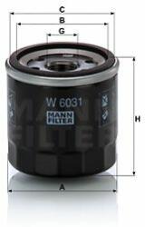 Mann-filter Filtru ulei MANN-FILTER W 6031 (W 6031) - automobilus