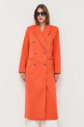 Notes du Nord kabát női, narancssárga, átmeneti, kétsoros gombolású - narancssárga 38