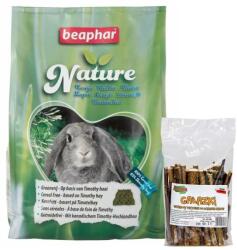Beaphar BEAPHAR Nature Rabbit Super Premium állateledel 3kg + Gallyak rágcsálóknak 100g