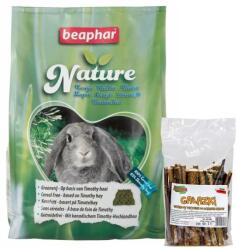 Beaphar Nature Rabbit Super Premium állateledel 3kg + Gallyak rágcsálóknak 100g