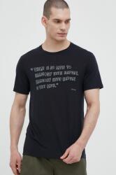 Houdini t-shirt Tree Message fekete, férfi, nyomott mintás - fekete S