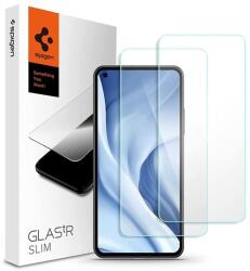Spigen Xiaomi 11 Lite 5G NE slim képernyővédő üveg 2db (2.5d, extra karcálló, tokbarát, ultravékony, 0.2mm, 9h) átlátszó (AGL03048)