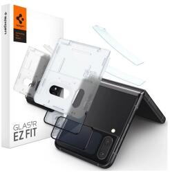 Spigen Samsung Galaxy Z Flip 4 (SM-F721) képernyővédő üveg 2db ( ujjlenyomatmentes, extra karcálló, színkiemelés) feket (AGL05321)