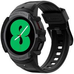 SPIGEN Samsung Galaxy Watch 5 eSIM 44 (SM-R915) pótszíj (egyedi méret, állítható + szilikon keret) fekete (ACS05392)