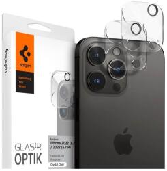 Spigen Apple iPhone 14 Pro Max optik kameravédő üveg 2db (lekerekített szél, karcálló, 9h) átlátszó (AGL05228)