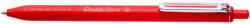 Pentel Golyóstoll nyomógombos 0, 35mm, Pentel iZee, írásszín piros (BX467-B) - tobuy