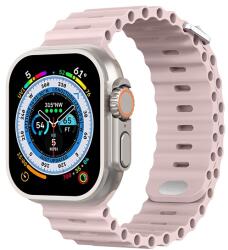 Phoner River Apple Watch 49/45/44/42 mm szilikon szíj, rózsaszín - speedshop