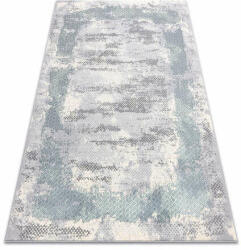 My carpet company kft CORE szőnyeg A004 árnyékolt - Structural, két szintű, elefántcsont / szürke / kék 160x220 cm (AT4078)