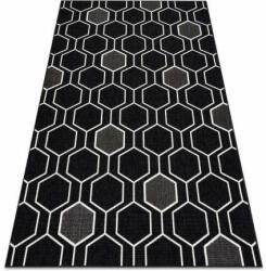 My carpet company kft Szőnyeg SPRING 20404993 Hatszög szizál, hurkolt - fekete 140x200 cm (B1257)