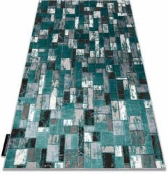 My carpet company kft Modern De Luxe 6768 Geometriai - Zöld / Antracit 160X220 cm Szőnyeg (GR4618)