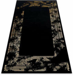 My carpet company kft Modern GLOSS szőnyeg 408C 86 elegáns, glamour, art deco fekete / (AT3470)