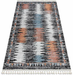My carpet company kft Modern szőnyeg BELLE BR23A fekete / bézs Rojt 140x190 cm (E041)