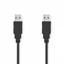 Nedis USB kábel | USB 2.0 | USB-A Dugasz | USB-A Dugasz | 480 Mbps | Nikkelezett | 2.00 m | Kerek | PVC | Fekete | Boríték (CCGP60000BK20)