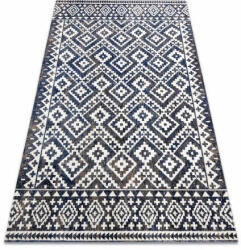 My carpet company kft Modern szőnyeg MUNDO E0561 gyémánt, cikcakk 3D szabadtéri kék / b (BA181)