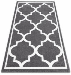 My carpet company kft Sketch szőnyeg - F730 szürke / fehér Lóhere Marokkói Trellis 140x (GR2187)