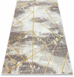 My carpet company kft CORE szőnyeg 1818 Geometriai - Structural, két szintű, elefántcsont / arany 160x220 cm (AT4187)
