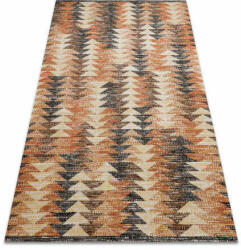 My carpet company kft Modern szőnyeg MUNDO D5781 háromszögek 3D szabadtéri narancssárga (BA173)