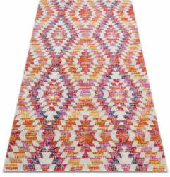 My carpet company kft Modern szőnyeg MUNDO D7591 gyémánt 3D szabadtéri rózsaszín / bézs (BA178)