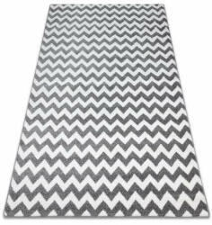My carpet company kft Sketch szőnyeg - F561 szürke / fehér - Cikcakk 140x190 cm (GR2186)