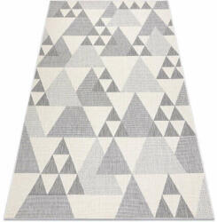 My carpet company kft Szőnyeg SPRING 20409662 háromszögek szizál, hurkolt - krém 160x230 cm (B1276)