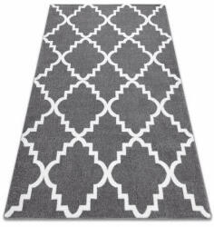 My carpet company kft Sketch szőnyeg - F343 szürke / fehér Lóhere Marokkói Trellis 180x (GR2165)
