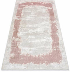 My carpet company kft CORE szőnyeg A004 árnyékolt - Structural, két szintű, bézs / rózsaszín 160x220 cm (AT4086)