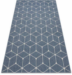 My carpet company kft Fonott sizal flat szőnyeg 48721/591 TAKARÓKA 3D kék 160x230 cm (B606)