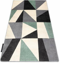 My carpet company kft ALTER szőnyeg Fiori Geometriai, háromszögek, négyszögletes zöld 140x190 cm (GR4029)