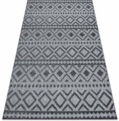 My carpet company kft Szőnyeg SOLE D3852 Boho gyémánt lapos szövött szürke 160x220 cm (BA061)