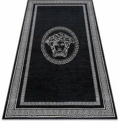 My carpet company kft ANDRE 2031 mosható szőnyeg Keret medúza görög csúszásgátló - fekete / fehér 160x220 cm (I223)