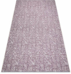 My carpet company kft Szőnyeg COLOR 47373260 SISAL vonalak, háromszögek, ibolya / bézs 160x230 cm (B1400)