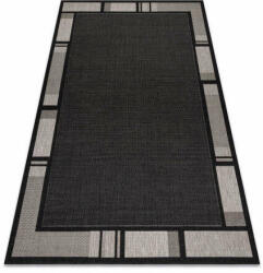My carpet company kft Fonott sizal floorlux szőnyeg 20195 FEKETE / ezüst 200x290 cm (DEV289)