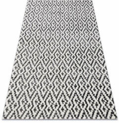 My carpet company kft Modern szőnyeg MUNDO E0621 geometriai szabadtéri bézs / fekete 16 (BA185)