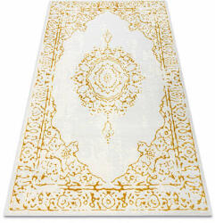 My carpet company kft CORE szőnyeg 6268 árnyékolt - Structural, két szintű, elefántcsont / arany 160x220 cm (AT4190)
