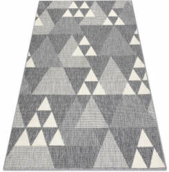 My carpet company kft Szőnyeg SPRING 20409332 háromszögek szizál, hurkolt - szürke 120x (B1243)